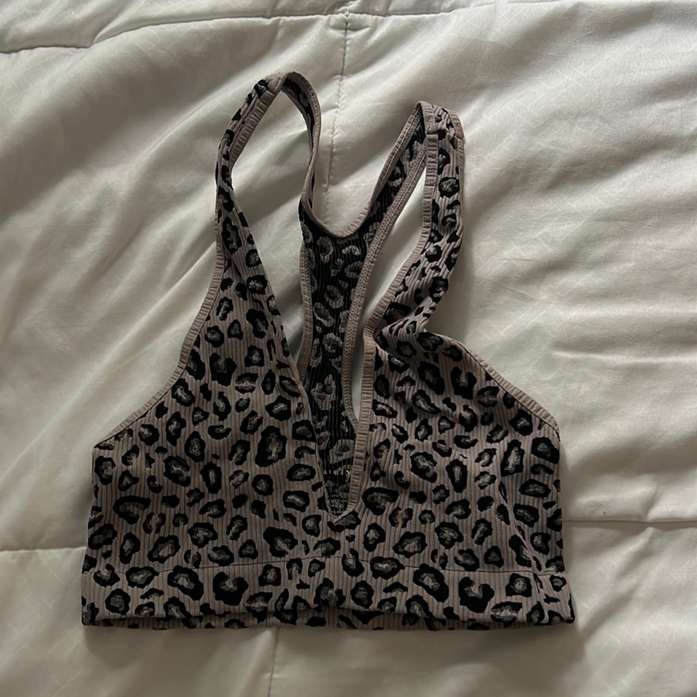 FREE PEOPLE INTIMATELY CHEETAH PRINT BRALETTE